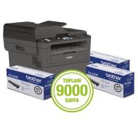 BROTHER MFC-L2716DW YAZ+TAR+FT+FAX-WİFİ 3 TONERLİ 3x3000 SYF 9000Syf Kapasite - 1